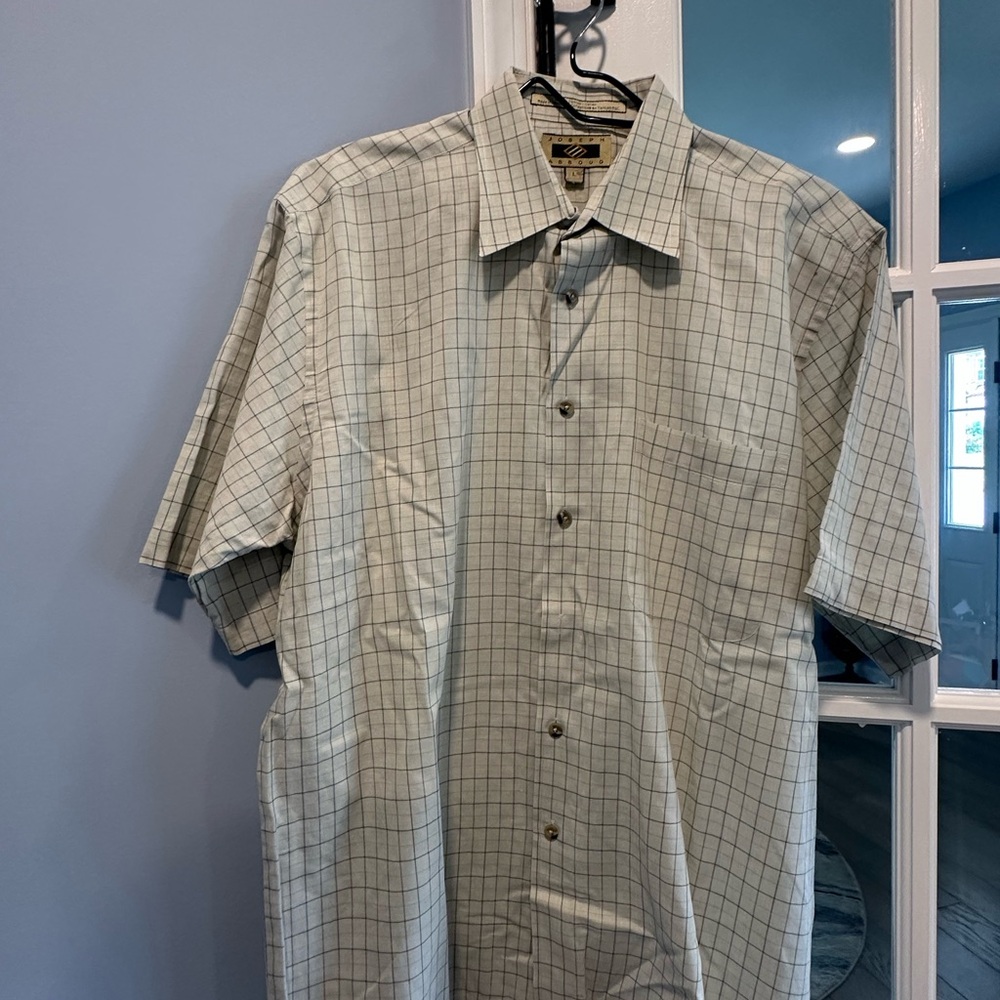 Joseph Abboud Green Casual Button Down Shirt
